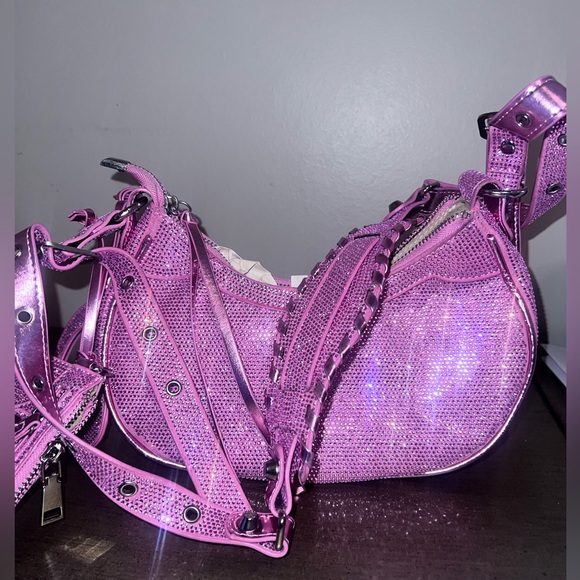 Pink Studded Handbag - Picture 2 of 4
